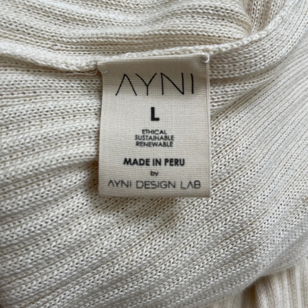 AYNI SWEATER RIBBED LONG SLEEVES DRESS - Picture 4 of 5